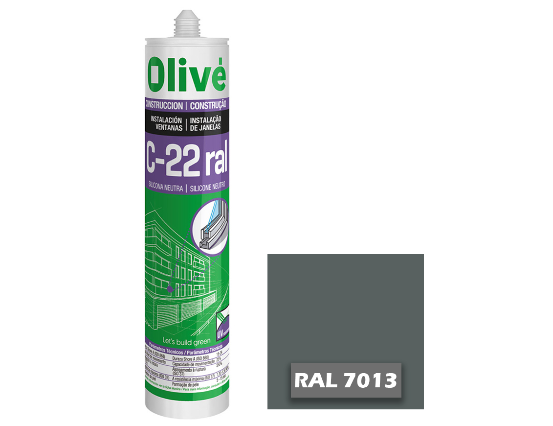 Silicona neutra para ventanas C-22 RAL 7013 1