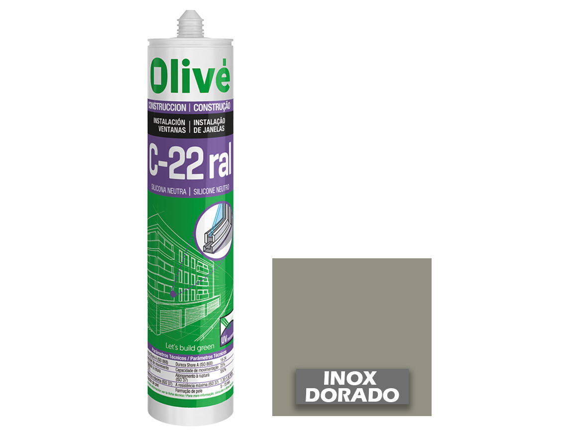 Silicona neutra para ventanas C-22 GRIS 2P 1