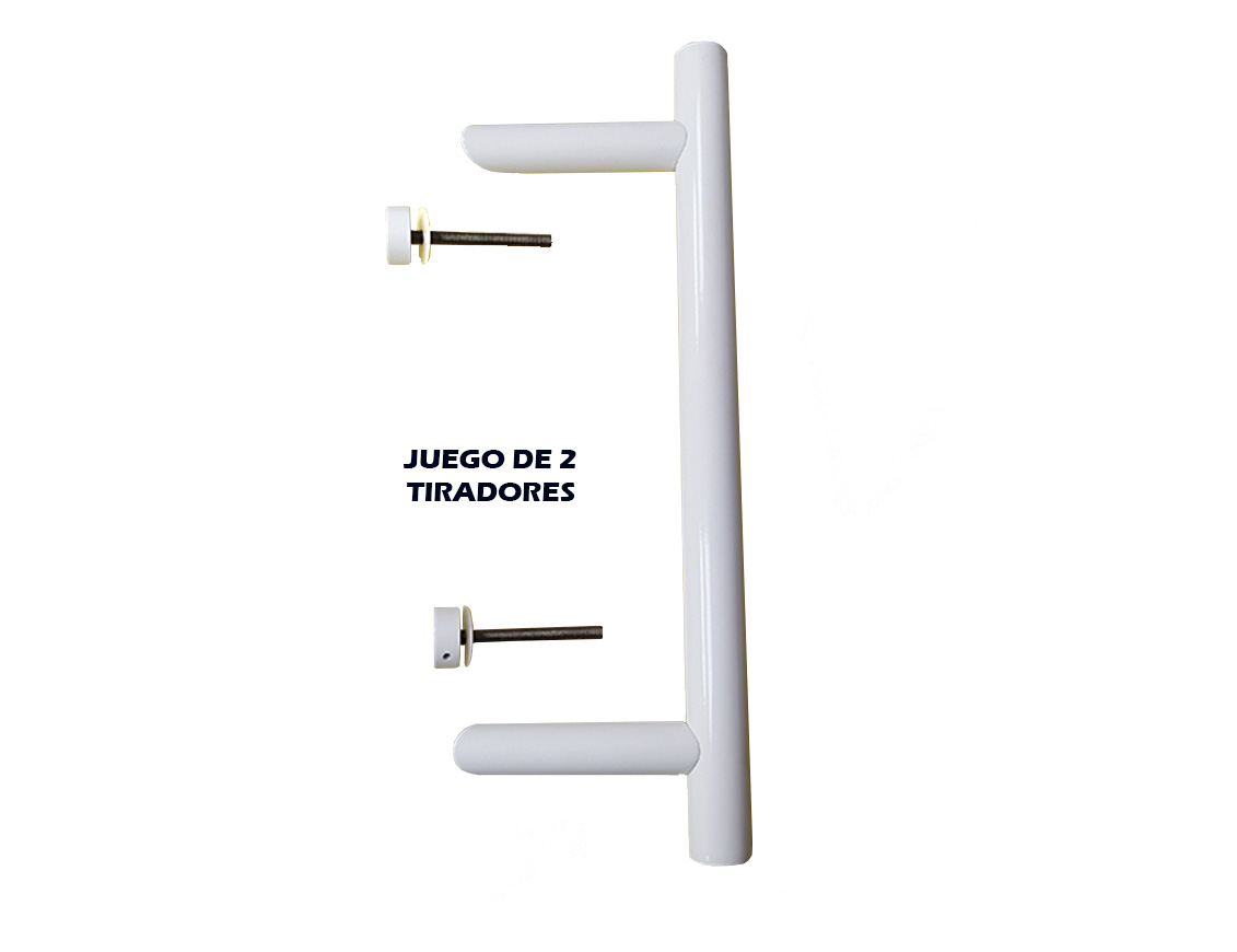 JUEGO TIRADOR ALUMINIO MOD.NEPTUNO 400MM BLANCO 1