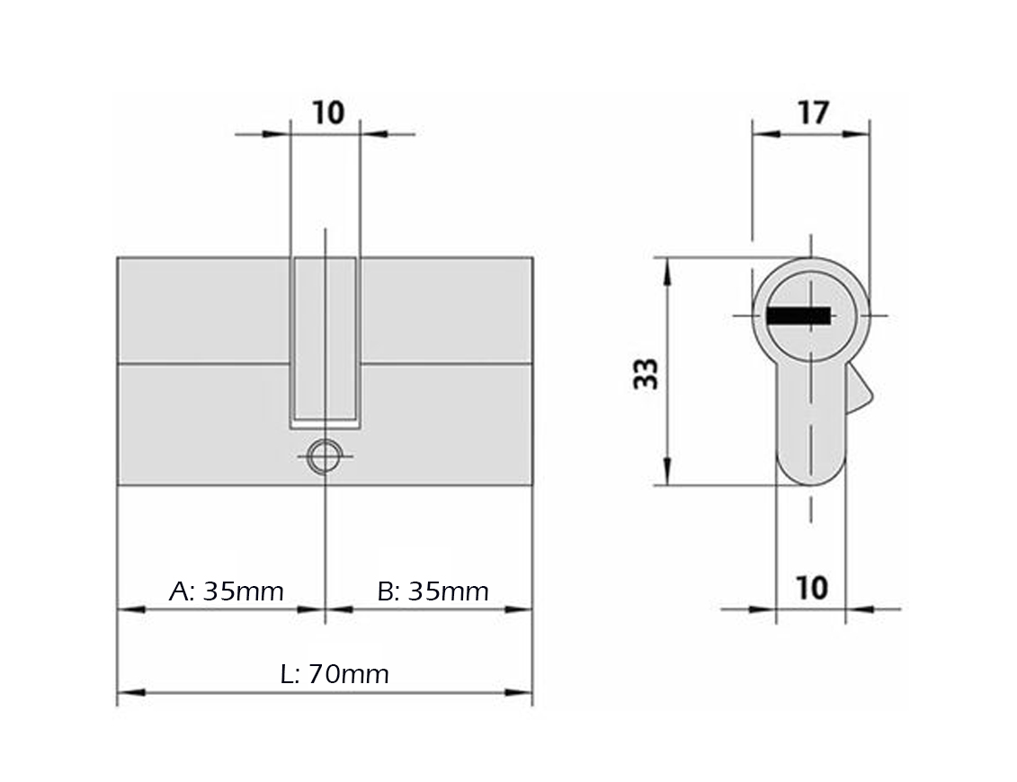 CISA BOMBÍN LATON SEGURIDAD 35X35 1.0E300.13.0 2