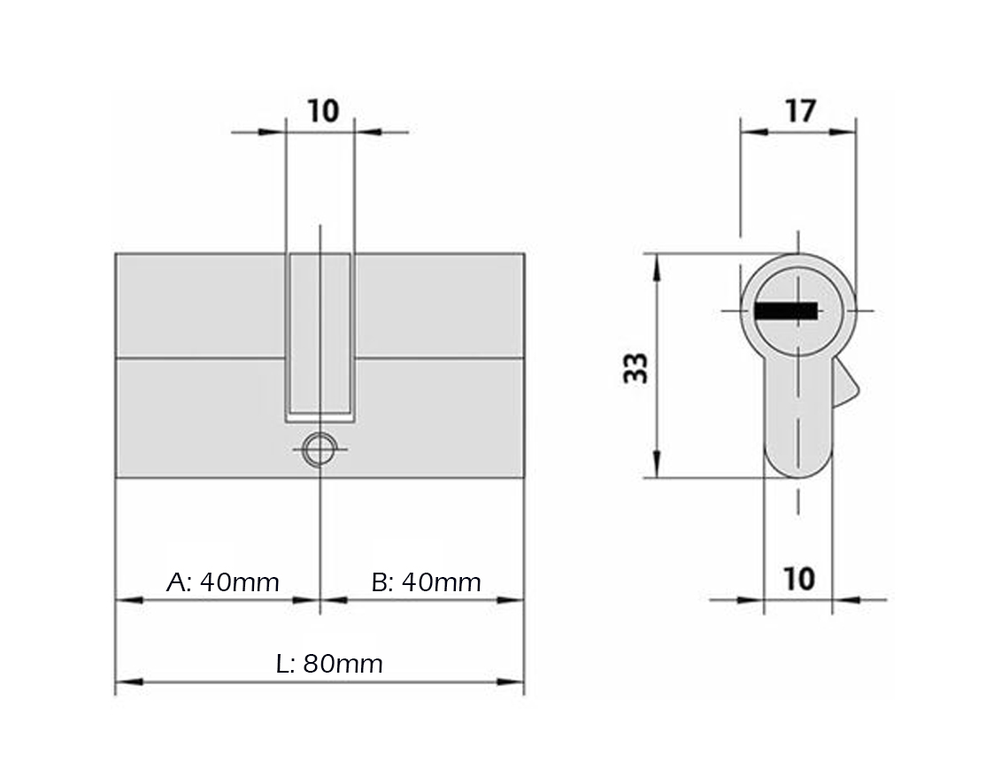 CISA BOMBÍN LATON SEGURIDAD 40X40 1.0E300.18.0 2