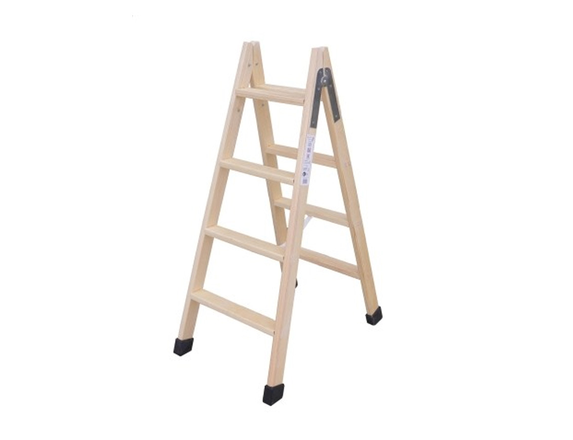 ESCALERA MADERA 4 PELDAÑOS ANCHOS 1