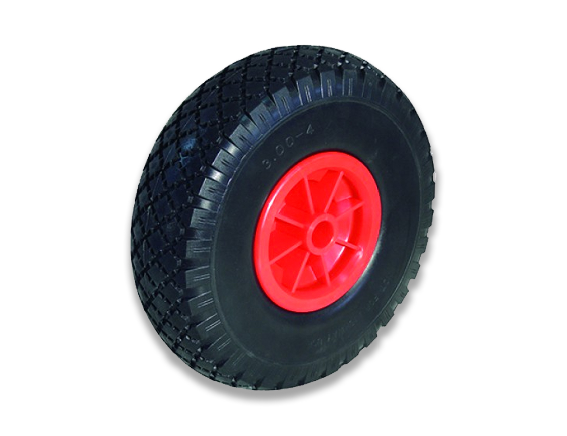 RUEDA COMPLETA CARRETILLA S/3,50-8 C/EJES 1