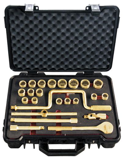 JUEGO LLAVES VASO 24 PIEZAS 1/2" AL-BR 1