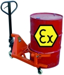 Transpaleta bidones ATEX Ø Max 585mm para Atmósferas Explosivas 1