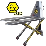 Transpaleta de tijera manual ATEX INOX para Atmósferas Explosivas 1