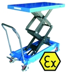 Mesa elevadora manual ATEX 800 kg, Asa desmontable para Atmósferas Explosivas 1