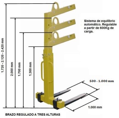 Portapalet regulable 5.000 kg 3