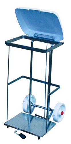 Carro para bolsa basura inox. 2