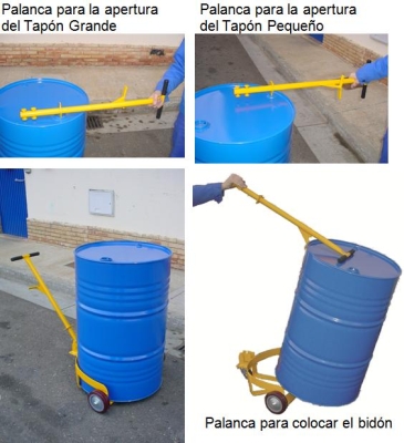 Carro ATEX 1 bidón 250 l. para Atmósferas Explosivas 2