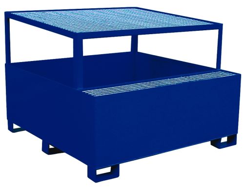 Cubeta pintada con soporte 1.000 l. 2