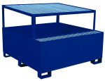 Cubeta pintada con soporte 1.000 l. 1