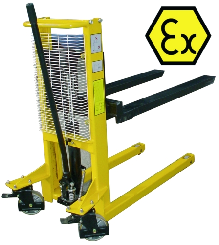 Apilador ATEX manual 500 Kg a 1.000 mm para Atmósferas Explosivas 2