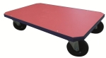 Base con ruedas 1.210 x 710. Ruedas de goma maciza 1