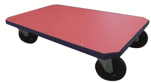 Base con ruedas 1.210 x 710. Ruedas de goma maciza 2