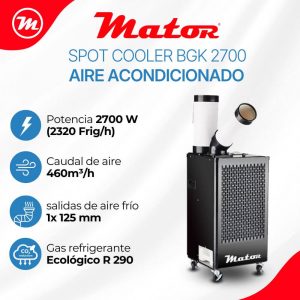 SPOT COOLER BGK-2700 – 2.700 W – Aire acondicionado portátil 3