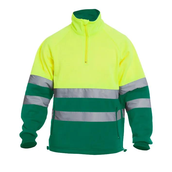 SUDADERA DE ALTA VISIBILIDAD COMBINADA CON CREMALLERA CHILL HV 12