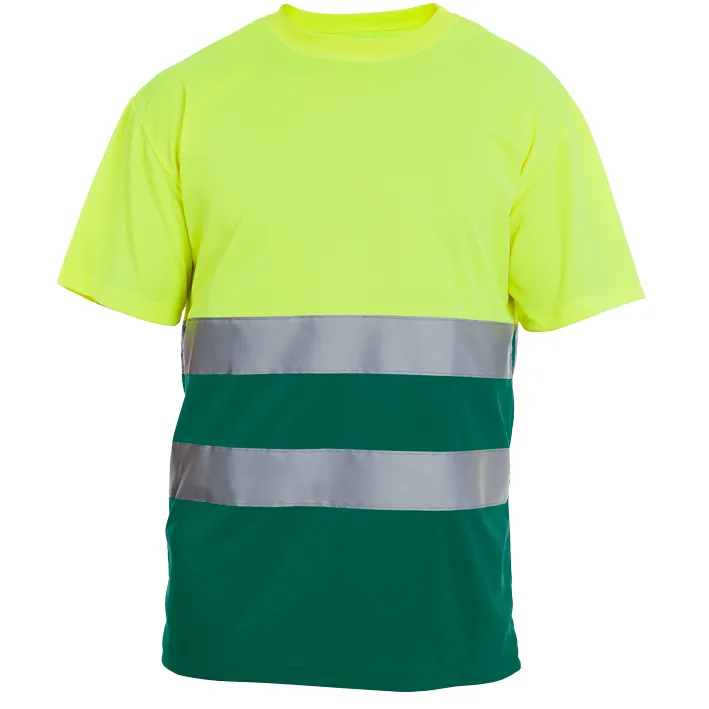 Camiseta de manga corta de alta visibilidad combinada HILL HV 10