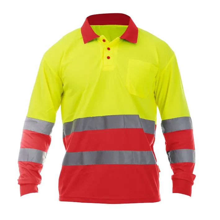 POLO DE MANGA LARGA DE ALTA VISIBILIDAD COMBINADO OCEAN HV POLO LS 14