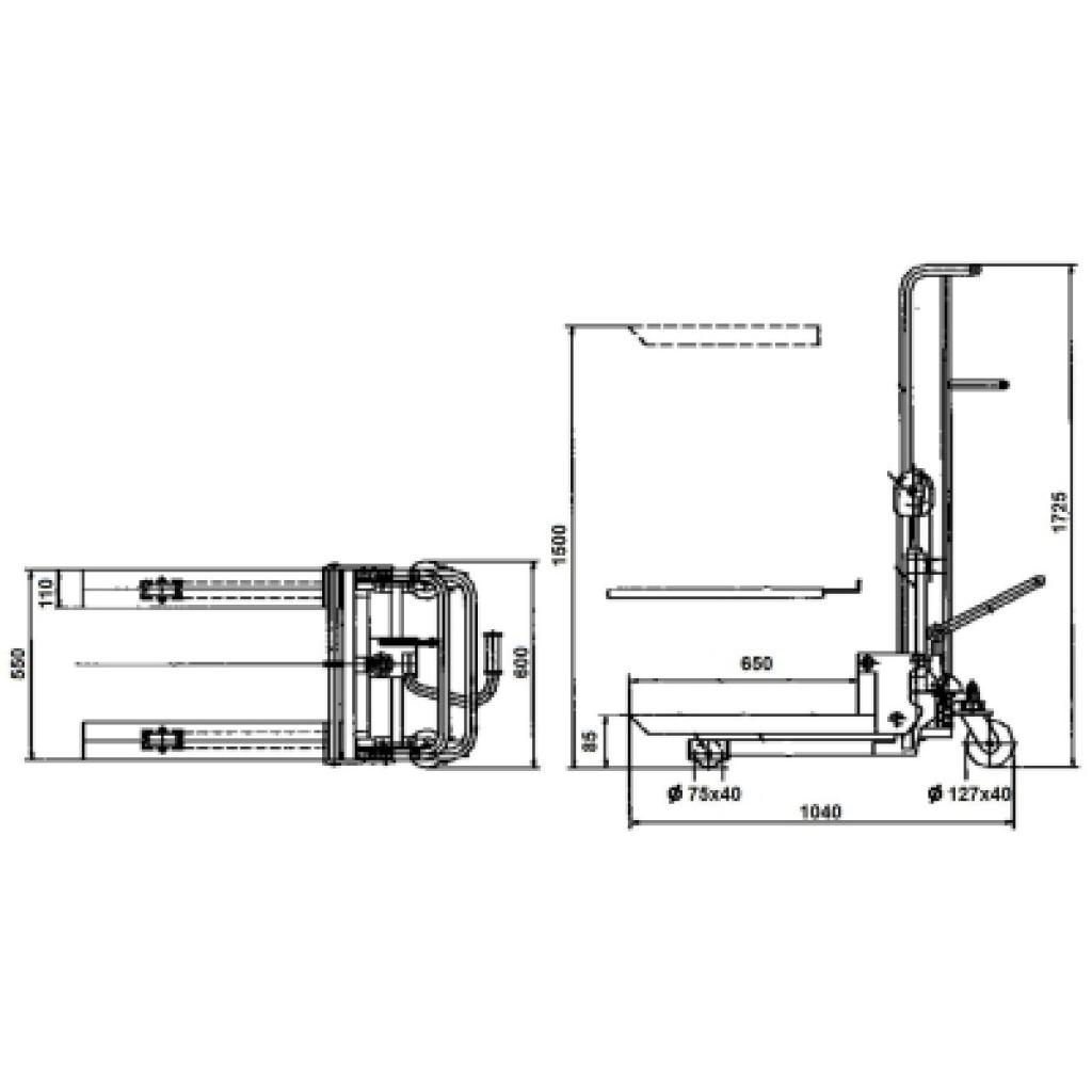 APILADOR MANUAL 400 KGS.