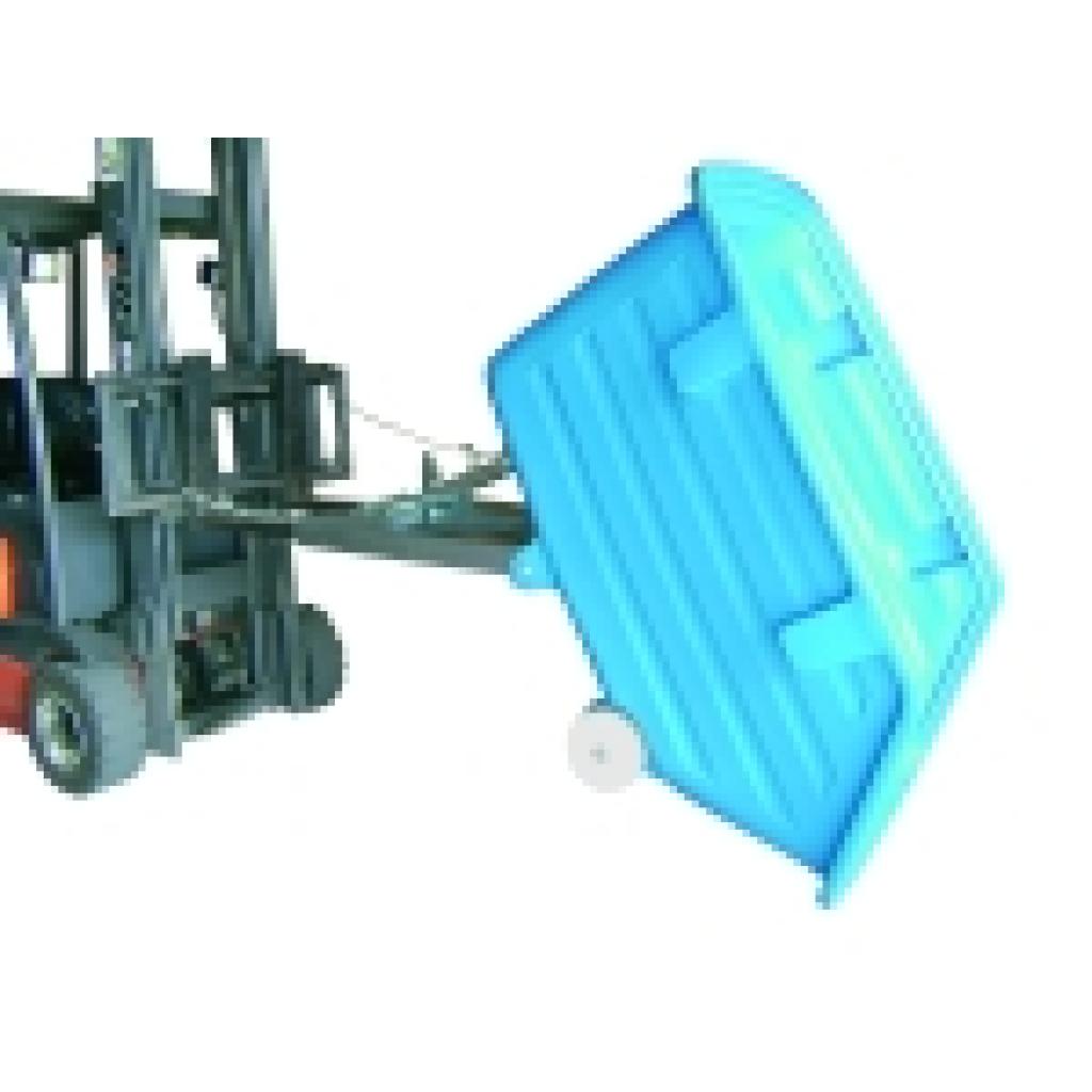Tolva autobasculante PVC 750 litros con ruedas