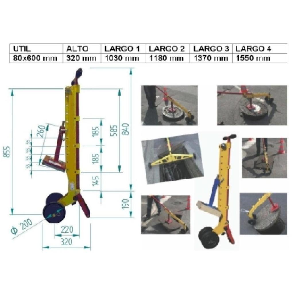 Carro para Arquetas o Alcantarillas 4
