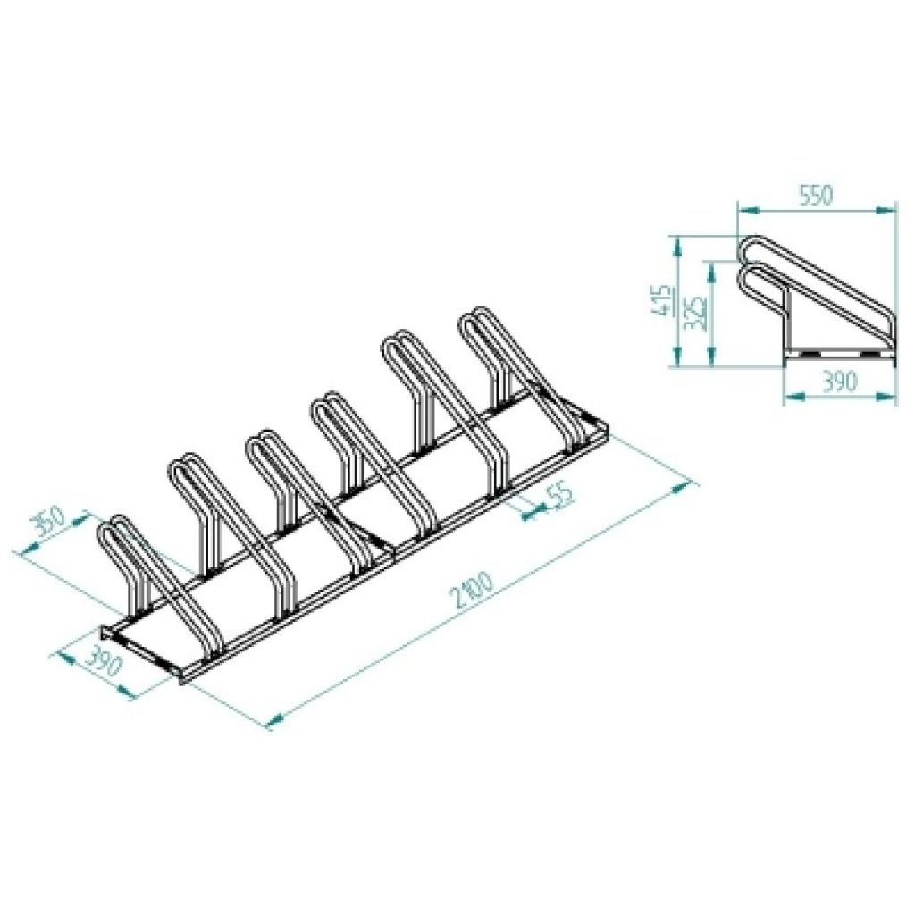 Soporte 6 bicicletas