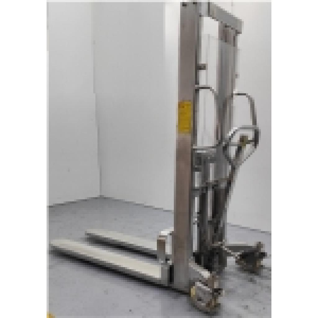 Apilador manual 1.000 Kg a 1.600 mm. INOXIDABLE
