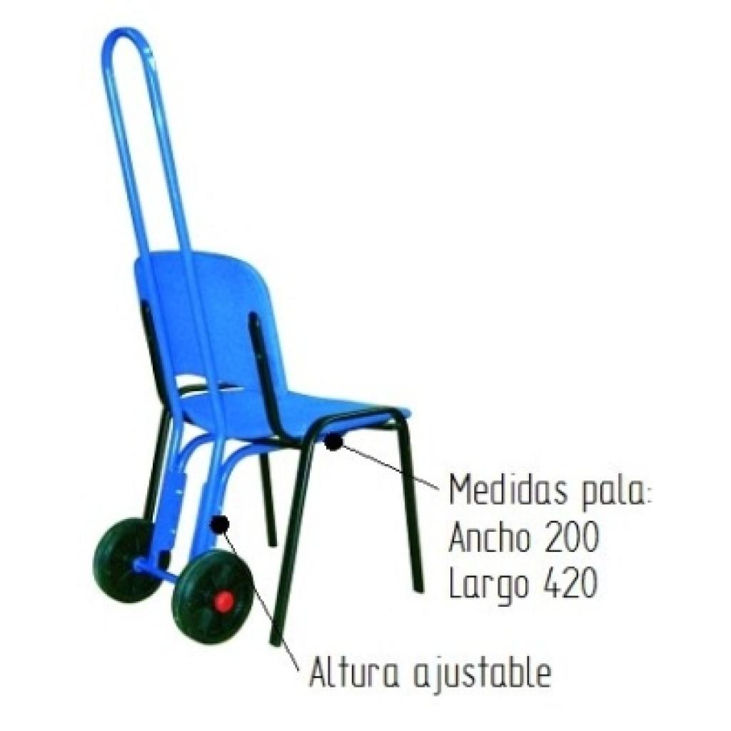 Carro porta sillas pequeño 4