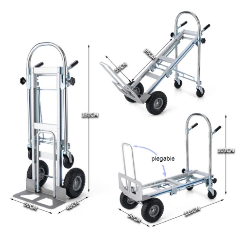 Carro-plataforma aluminio 3 posiciones 6