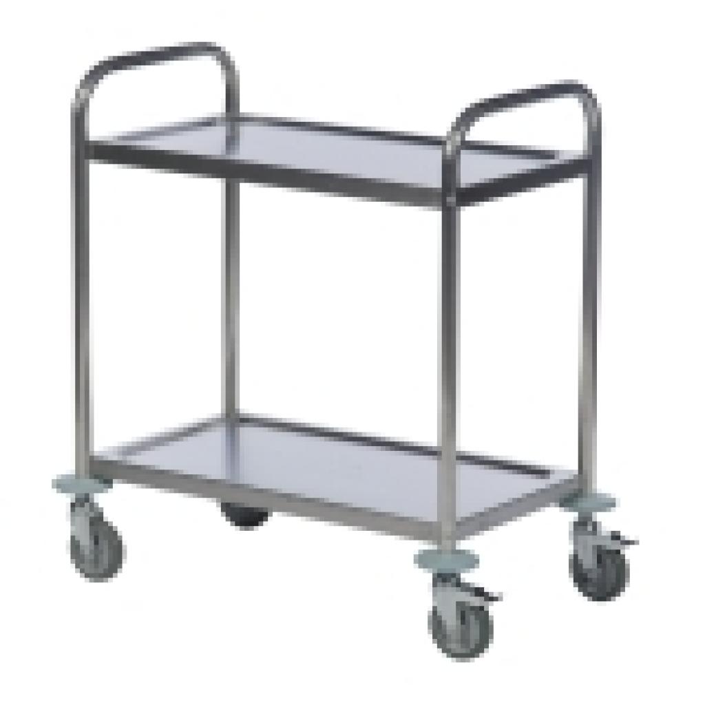 Carro 2 bandejas inox.