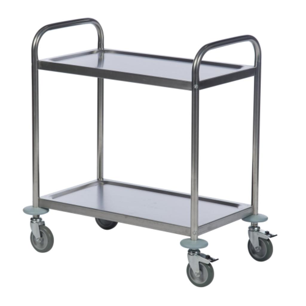 Carro 2 bandejas inox.