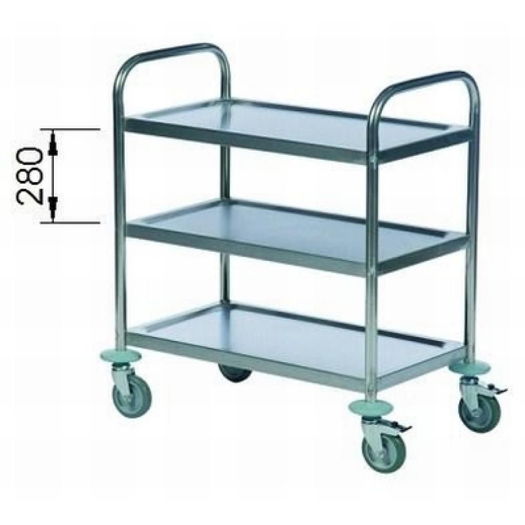 Carro 3 bandejas inox. 4