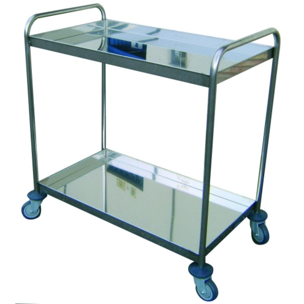 Carro 2 bandejas inox.