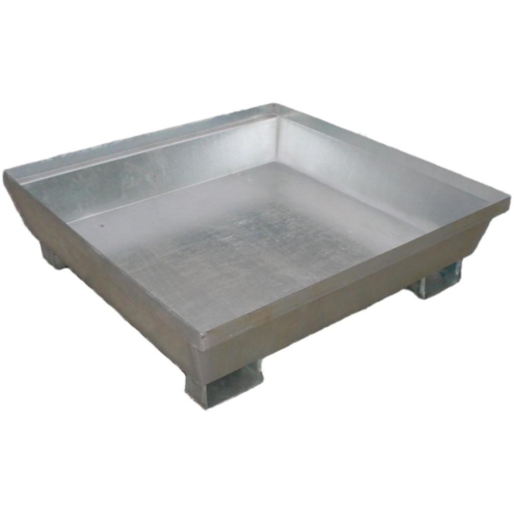 Cubeta galvanizada sin reja