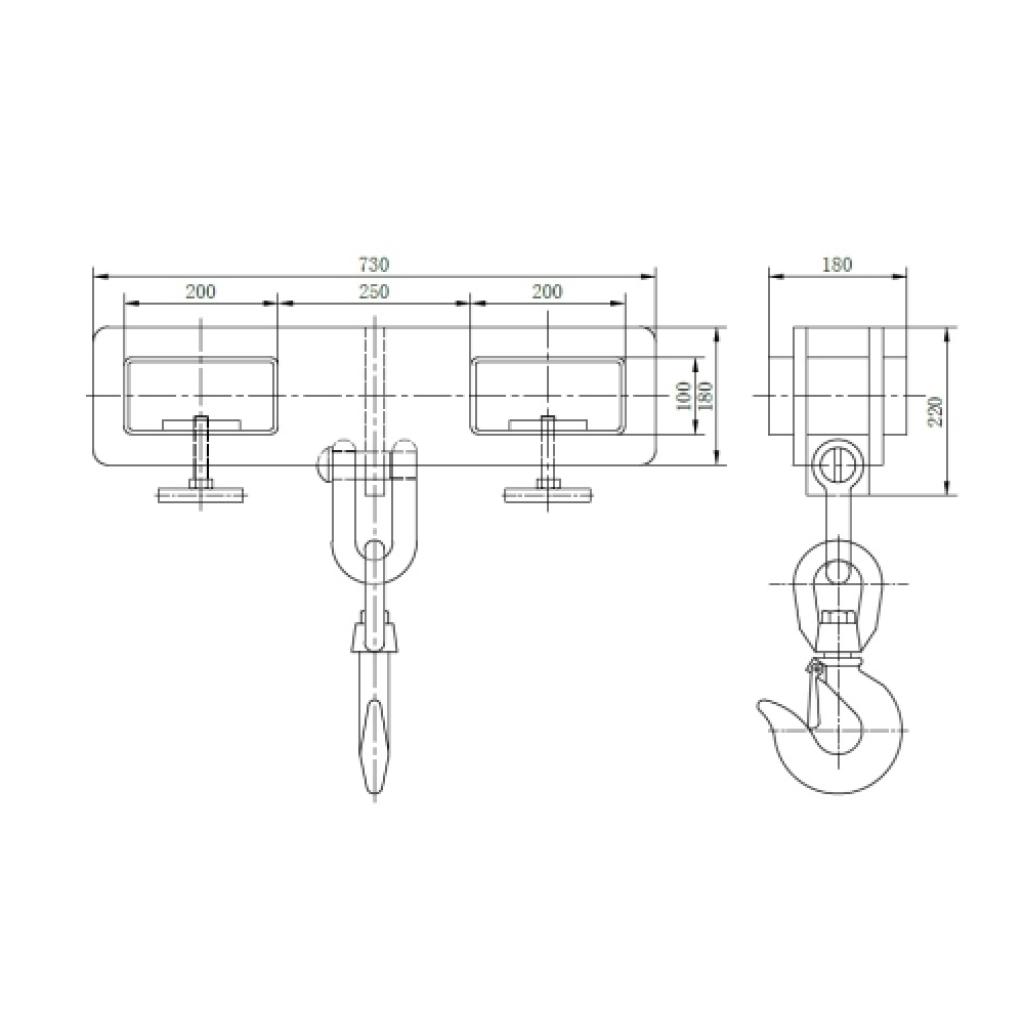 Implemento gancho cargador 5.000 kg. 6