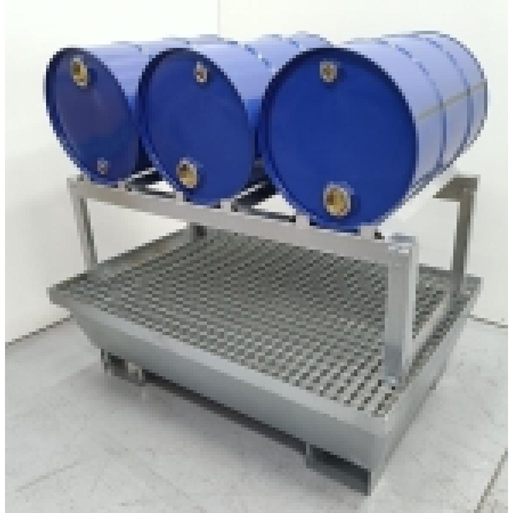 Estante 3 bidones 50 l.