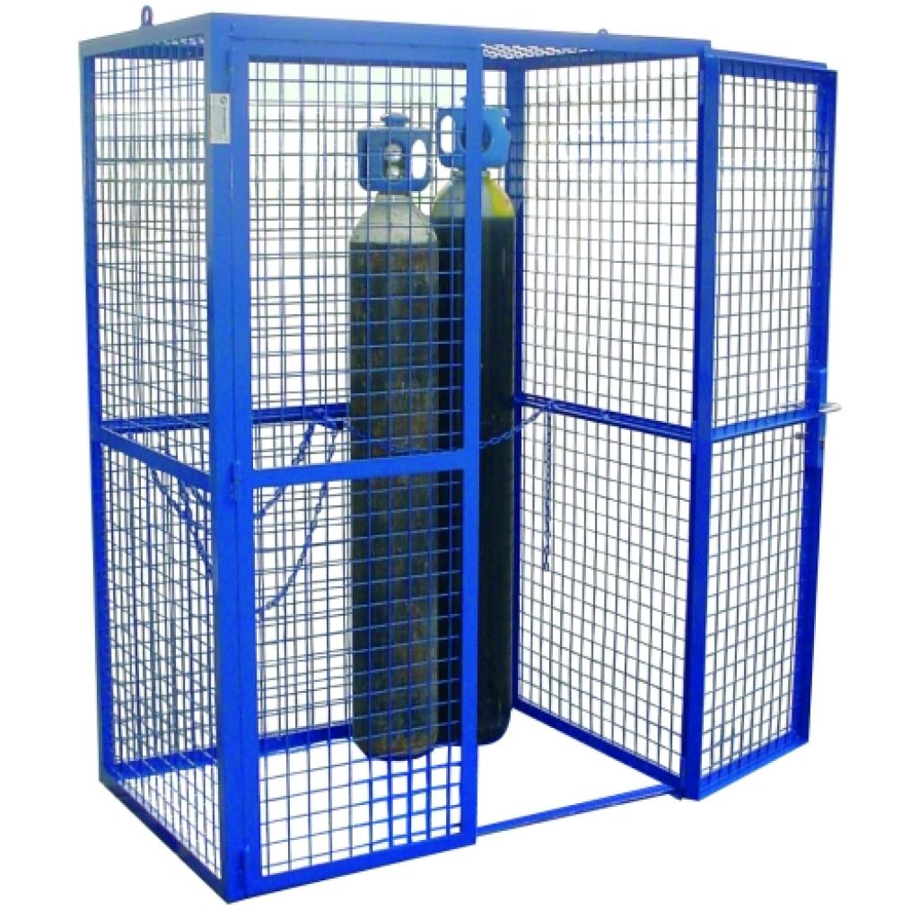 Caseta 8 botellas de gas con malla
