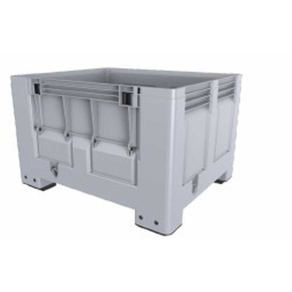 Contenedor plástico liso 1.200 X 1.000 X 760 mm. con puerta abatible 4