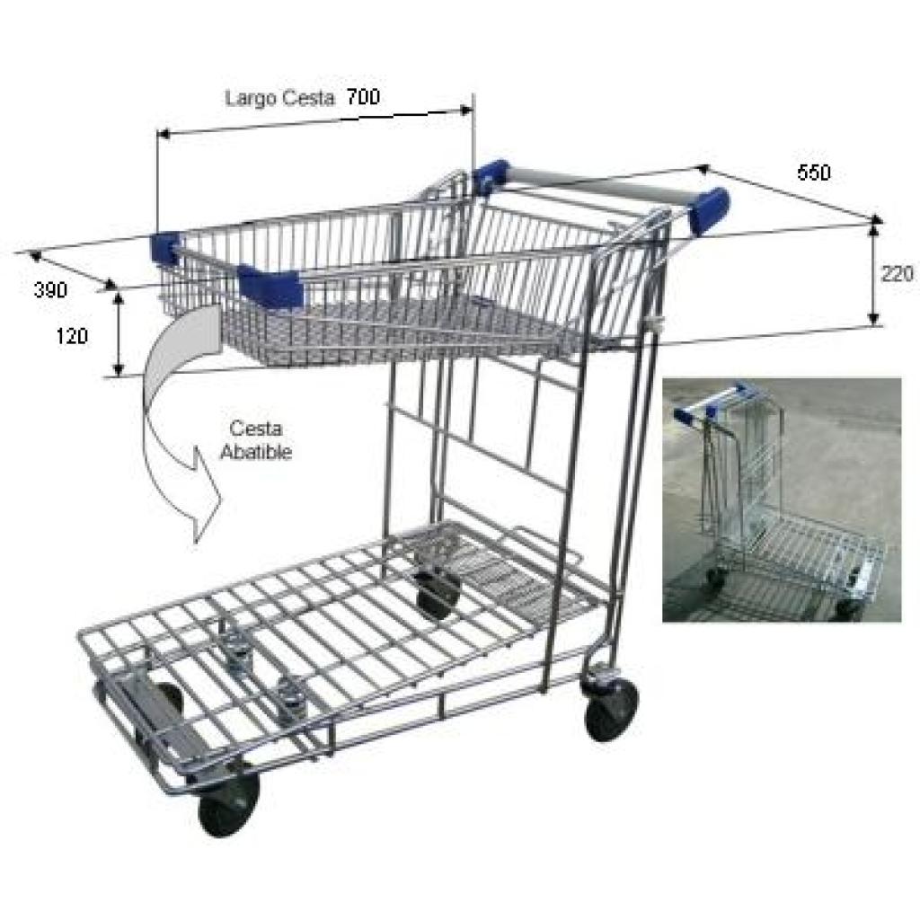 Plataforma encajable malla con cesta 4