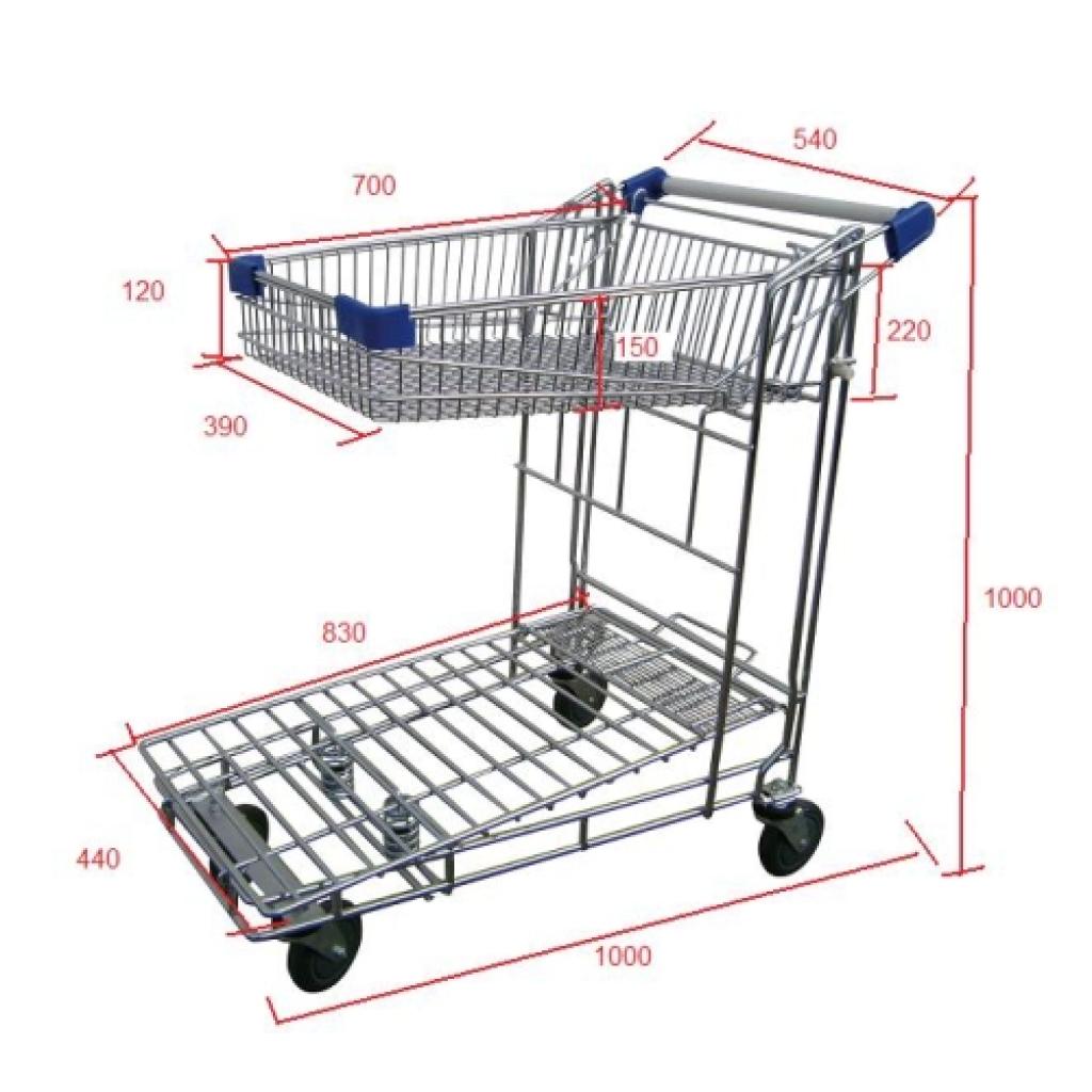 Plataforma encajable malla con cesta 5