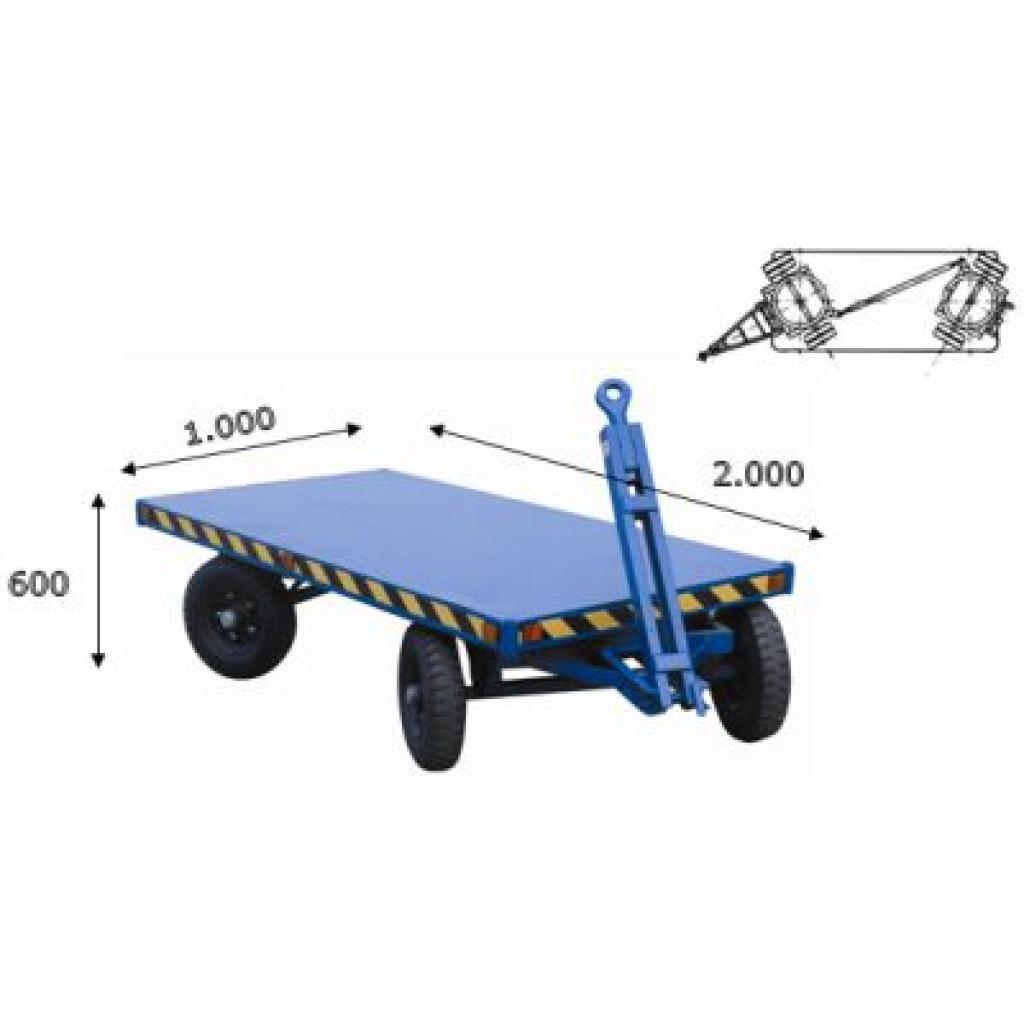 Remolque doble 4.000 kg