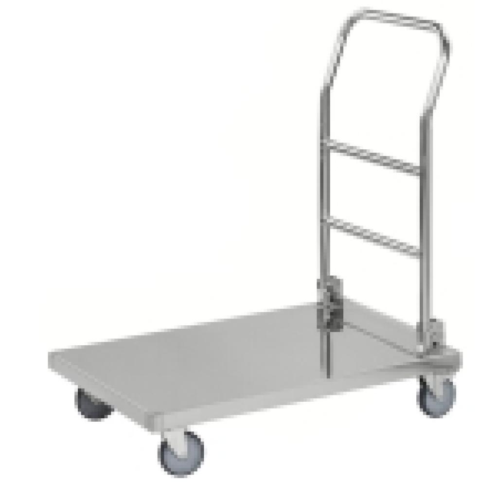 Plataforma inoxidable asa plegable