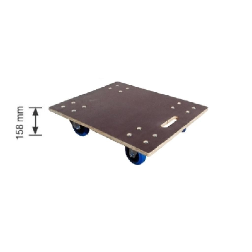 Base de madera antideslizante con ruedas 600 x 480. 4