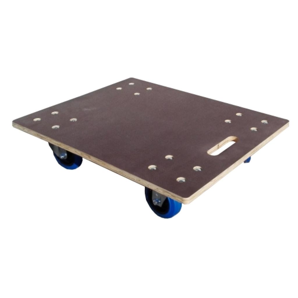 Base de madera antideslizante con ruedas 600 x 480.