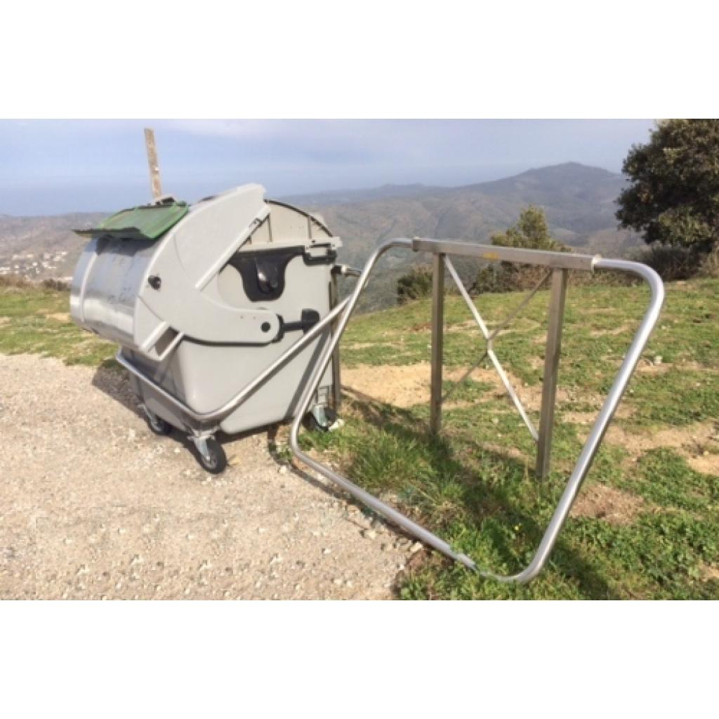 Soporte sujeción contenedores de basura 4