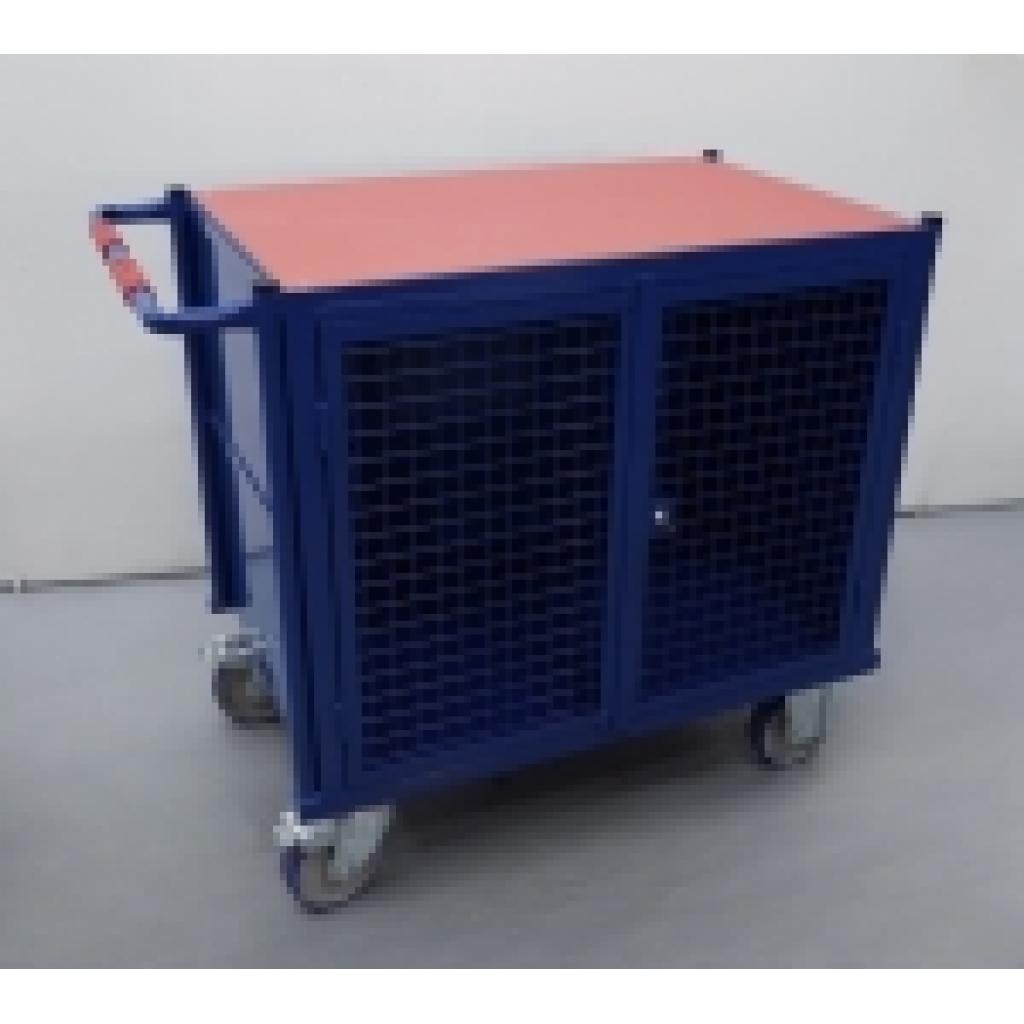 Mesa rodante cerrada malla