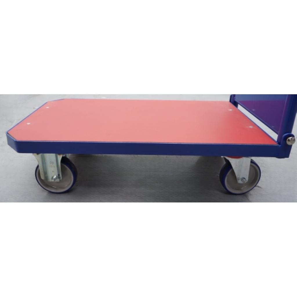 Plataforma abatible 750 x 450. Ruedas macizas 4