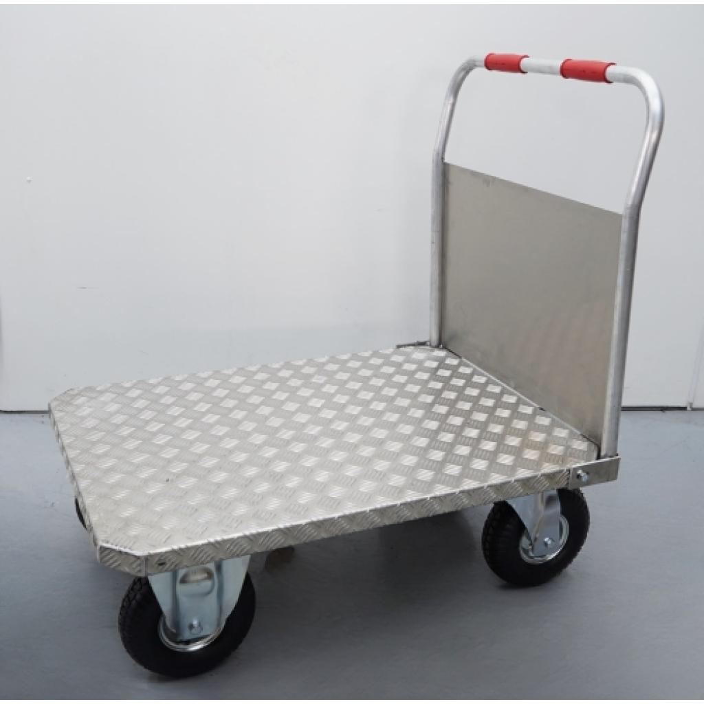 Plataforma aluminio 1.000 x 705. Ruedas neumáticas
