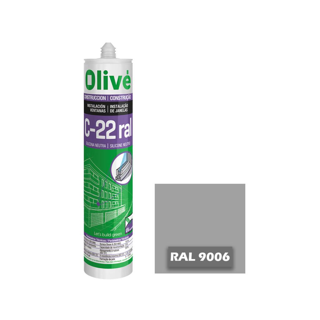 Silicona neutra para ventanas C-22 RAL 9006